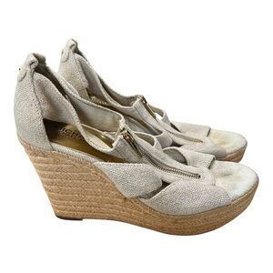 MICHAEL Michael Kors Damita Platform Wedge Sandals - Size 8.5